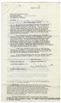 Two 1959 Contracts: (1) Signed by Moe Howard for Stooges' Appearance in Commercial (With Telegram & Letter); (2) Signed by Moe Howard (Three Times), Larry Fine & Joe DeRita for TV Special -- Very Good